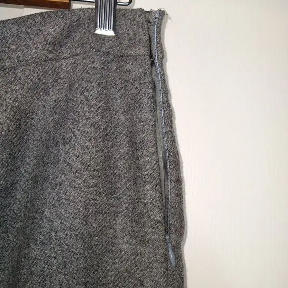 Moschino Cheap And Chic Trumpet Wool Skirt Womens Size 8 Grey Career Workwear