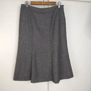 Moschino Cheap And Chic Trumpet Wool Skirt Womens Size 8 Grey Career Workwear