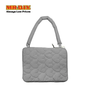 (MR.DIY) Heart Briefcase Office Laptop bag  - GREY - Color Series