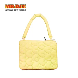 (MR.DIY) Heart Briefcase Office Laptop bag  - YELLOW - Color Series