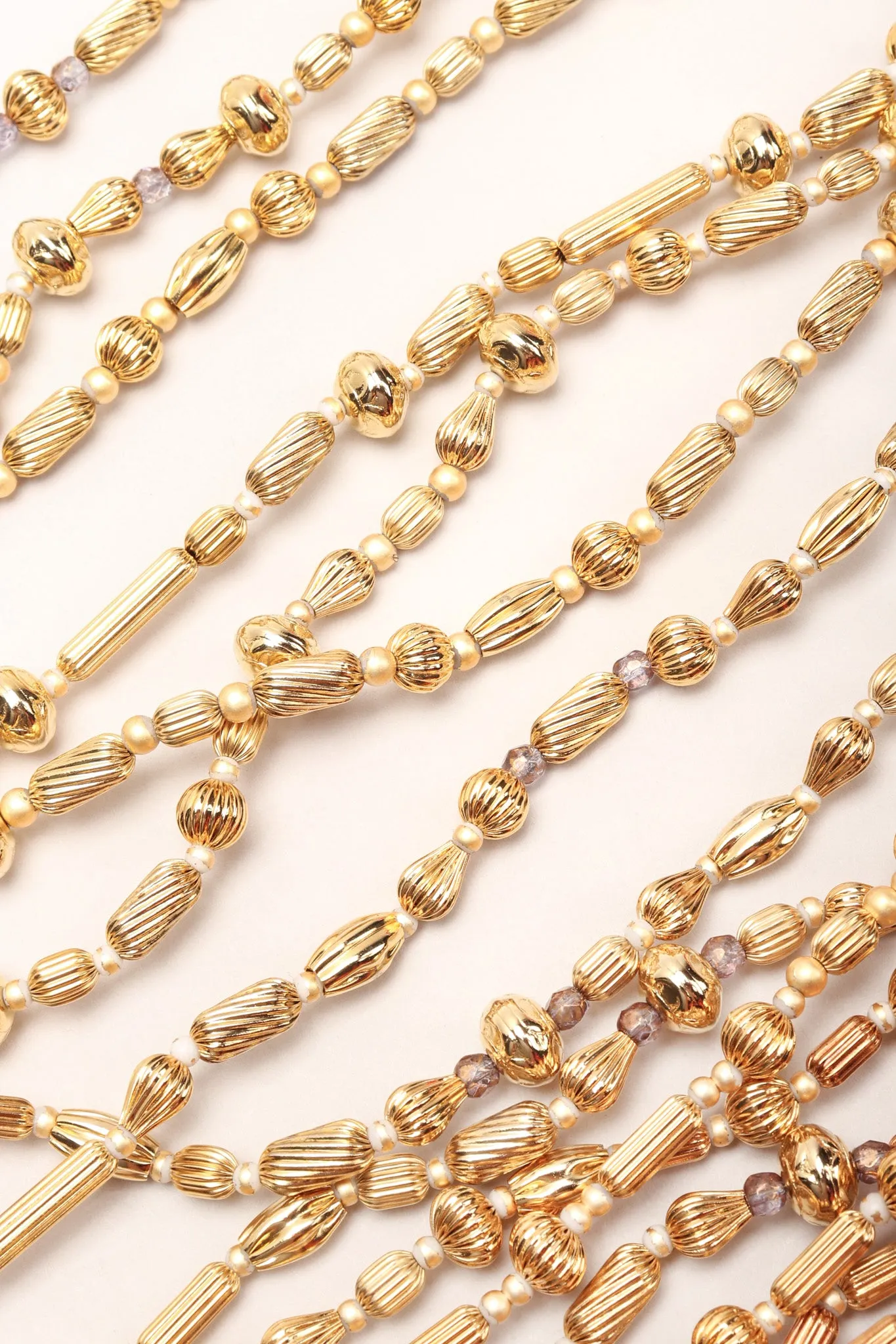 Multi-Strand Beaded Collar Necklace