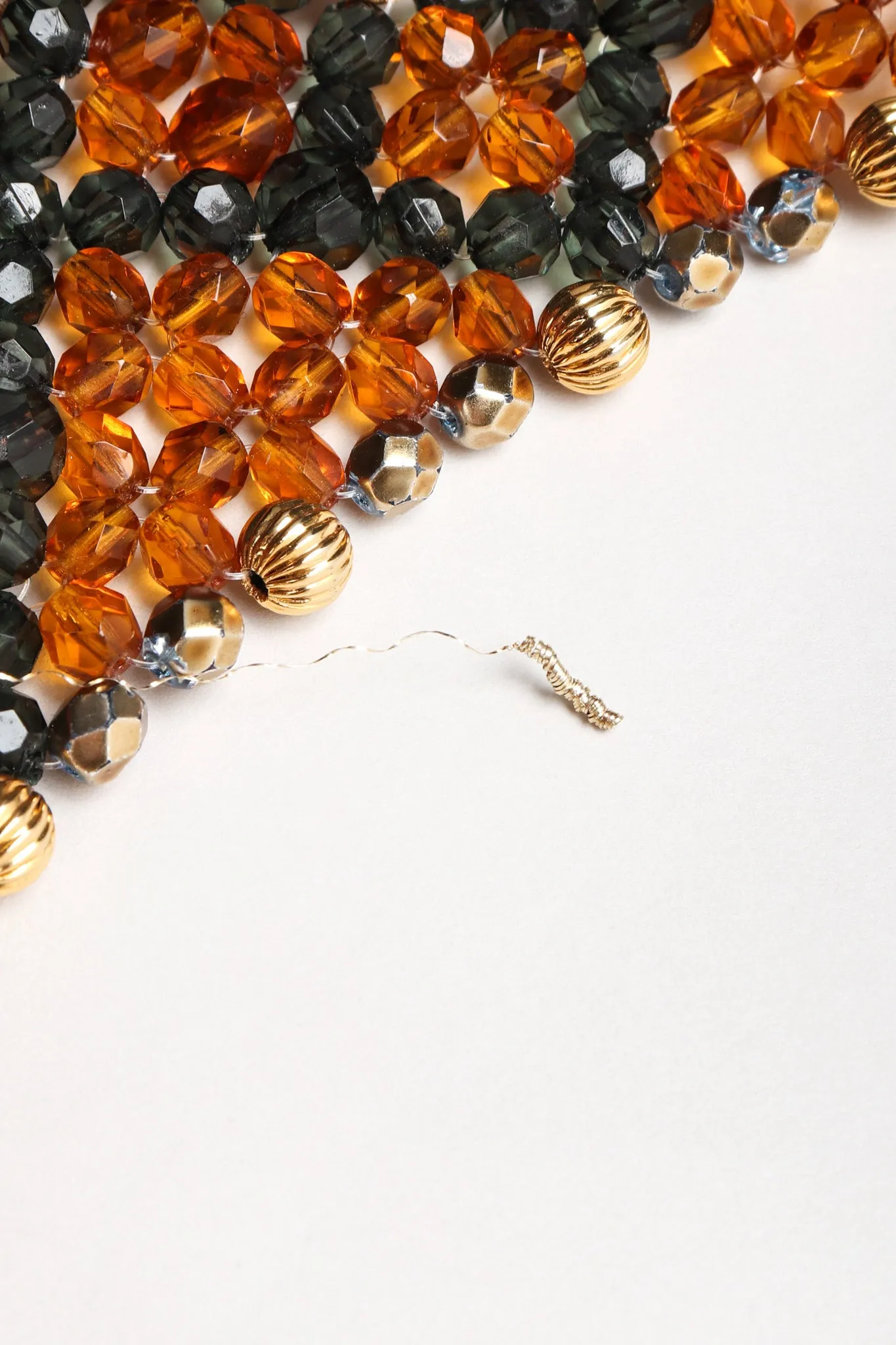 Multi-Strand Beaded Collar Necklace
