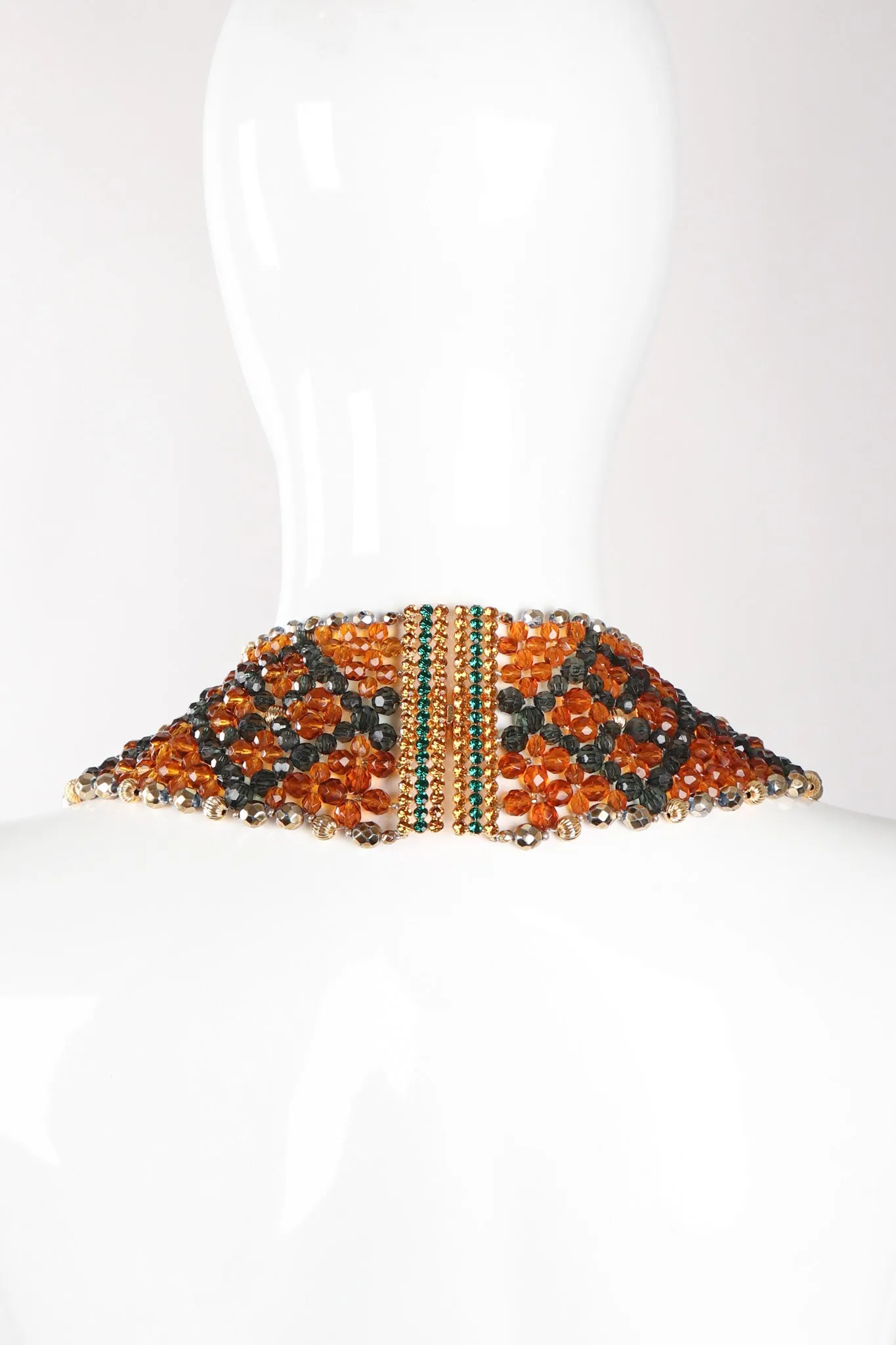 Multi-Strand Beaded Collar Necklace