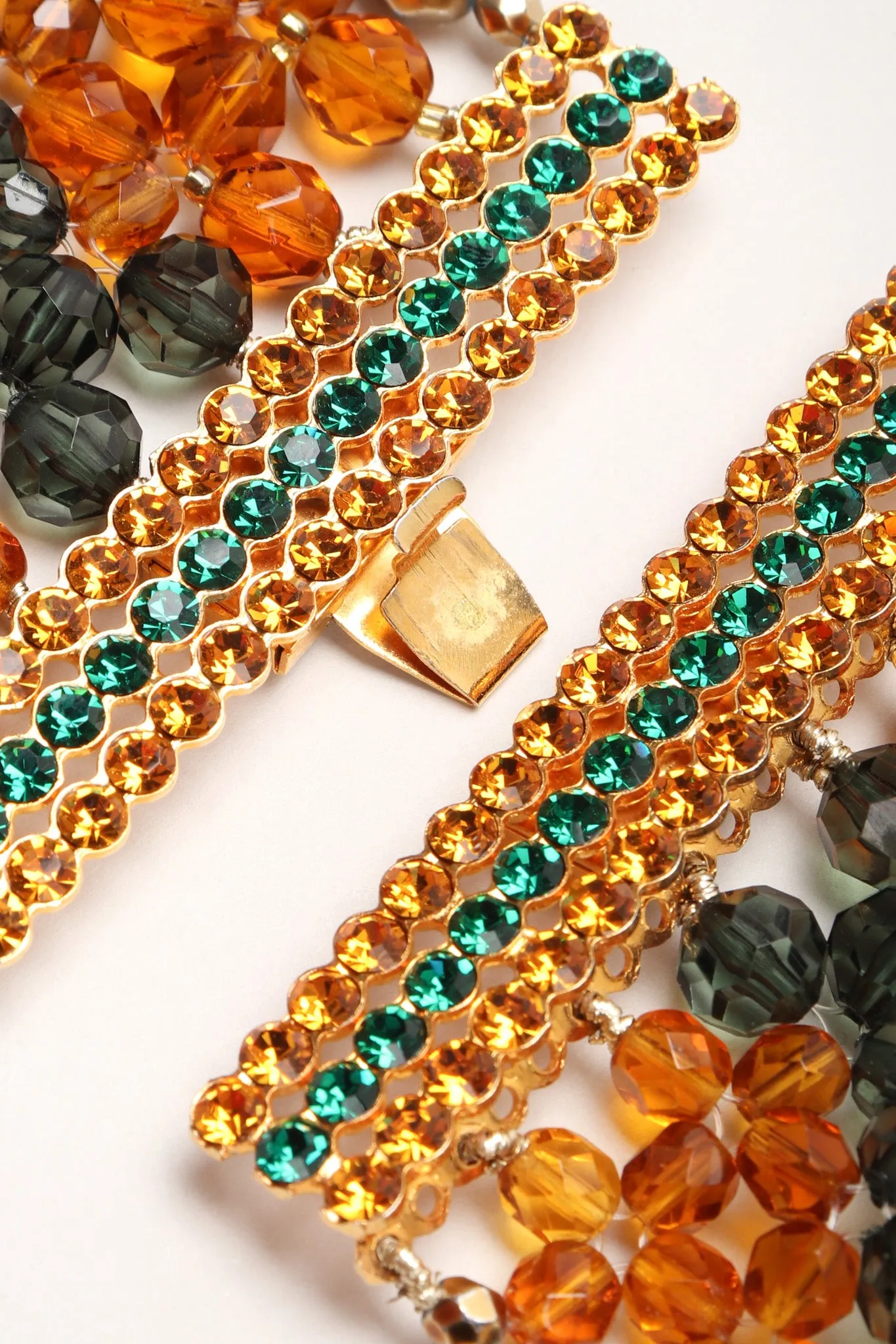 Multi-Strand Beaded Collar Necklace