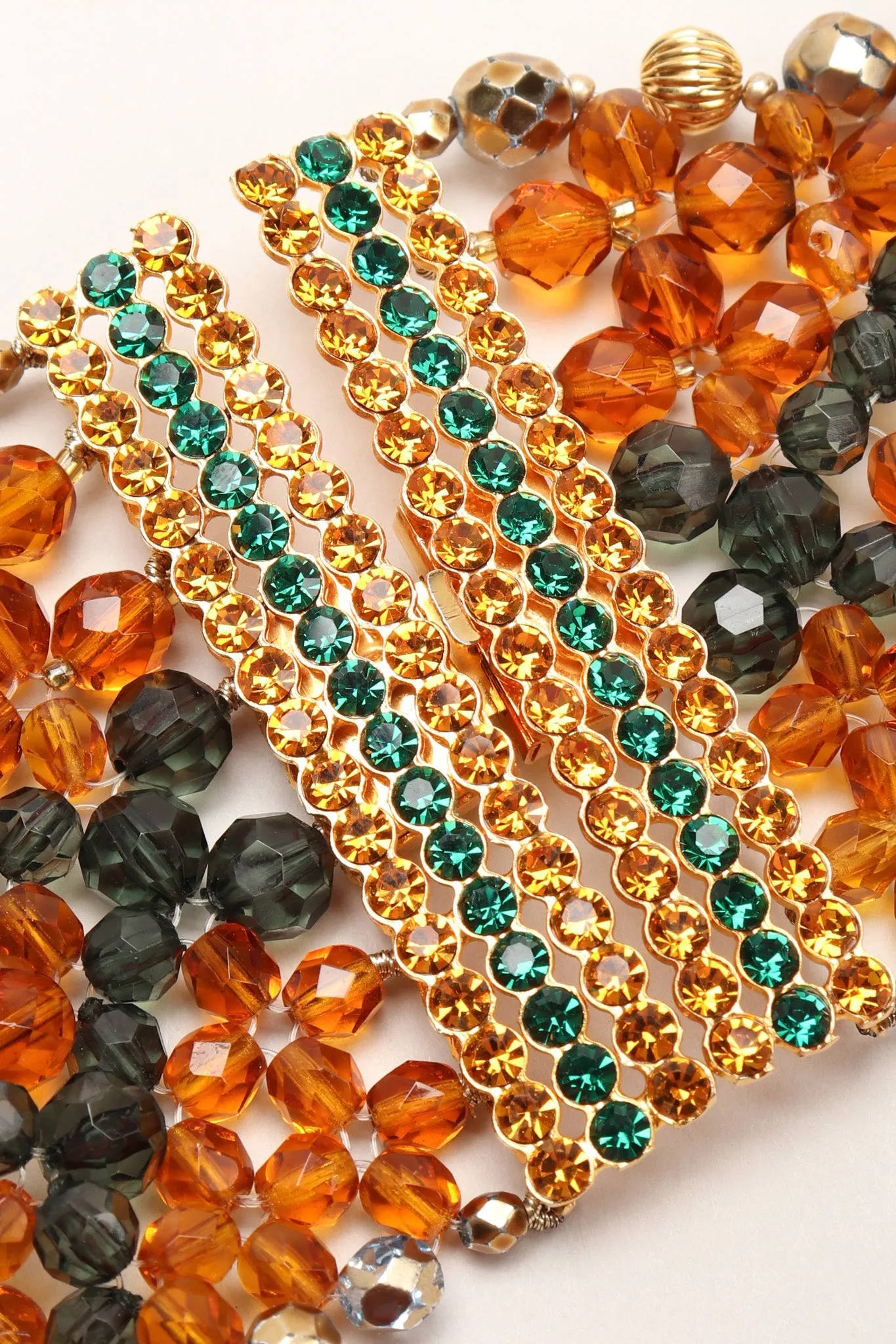 Multi-Strand Beaded Collar Necklace