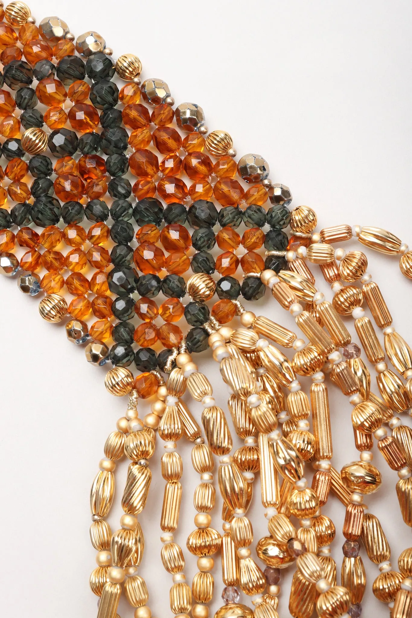 Multi-Strand Beaded Collar Necklace