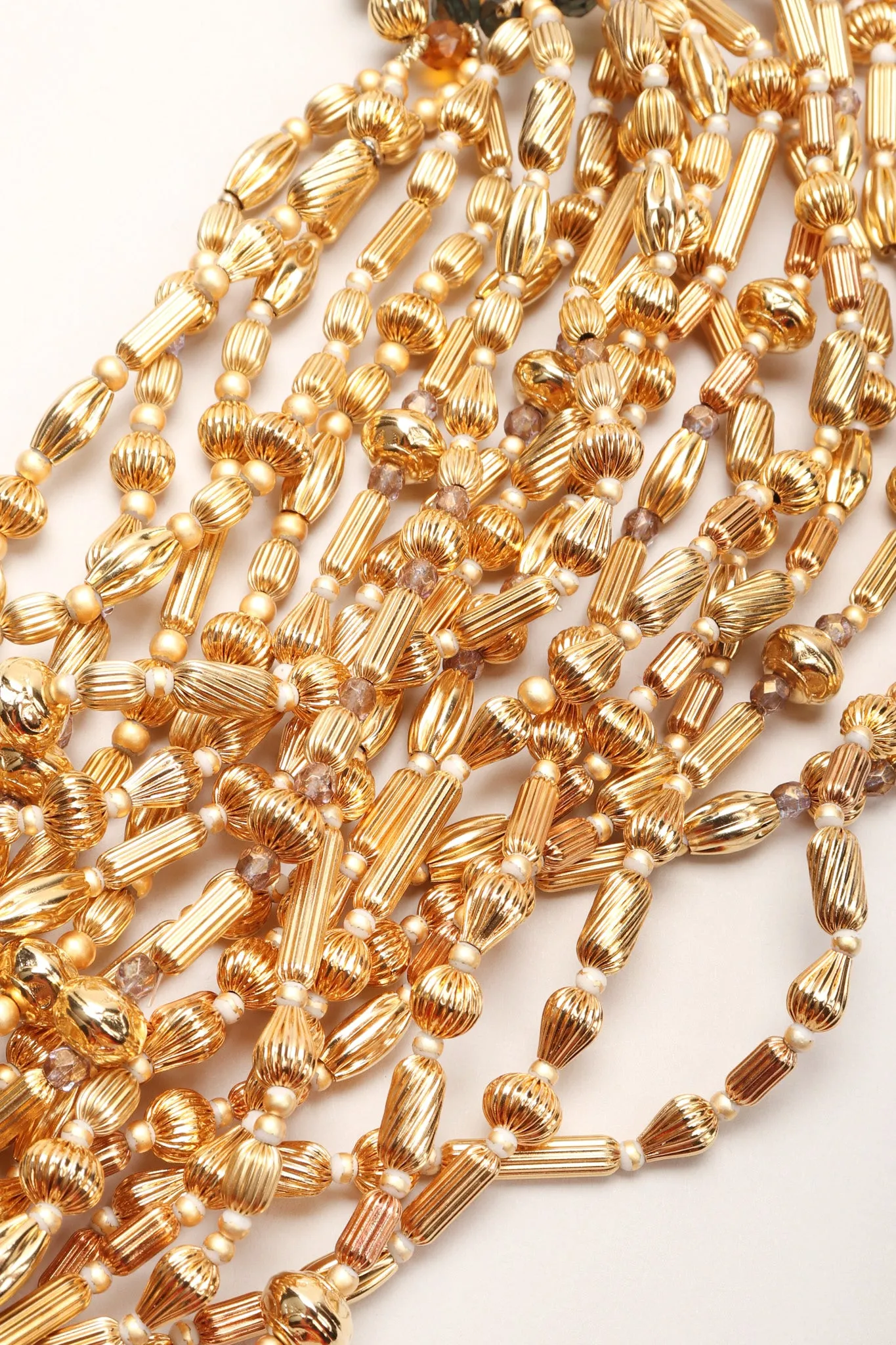 Multi-Strand Beaded Collar Necklace
