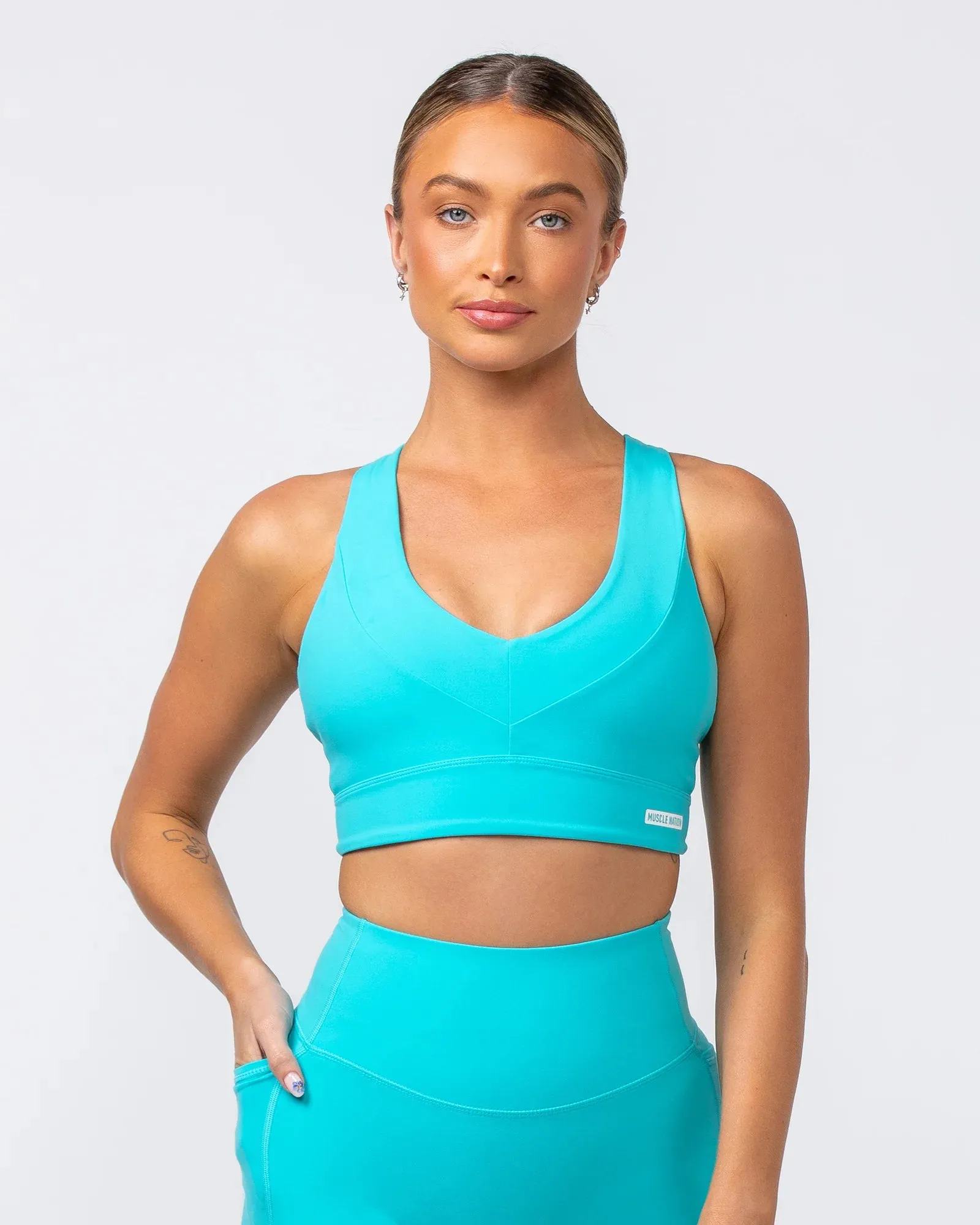 Muscle Nation | Scope Bra - Aquatic