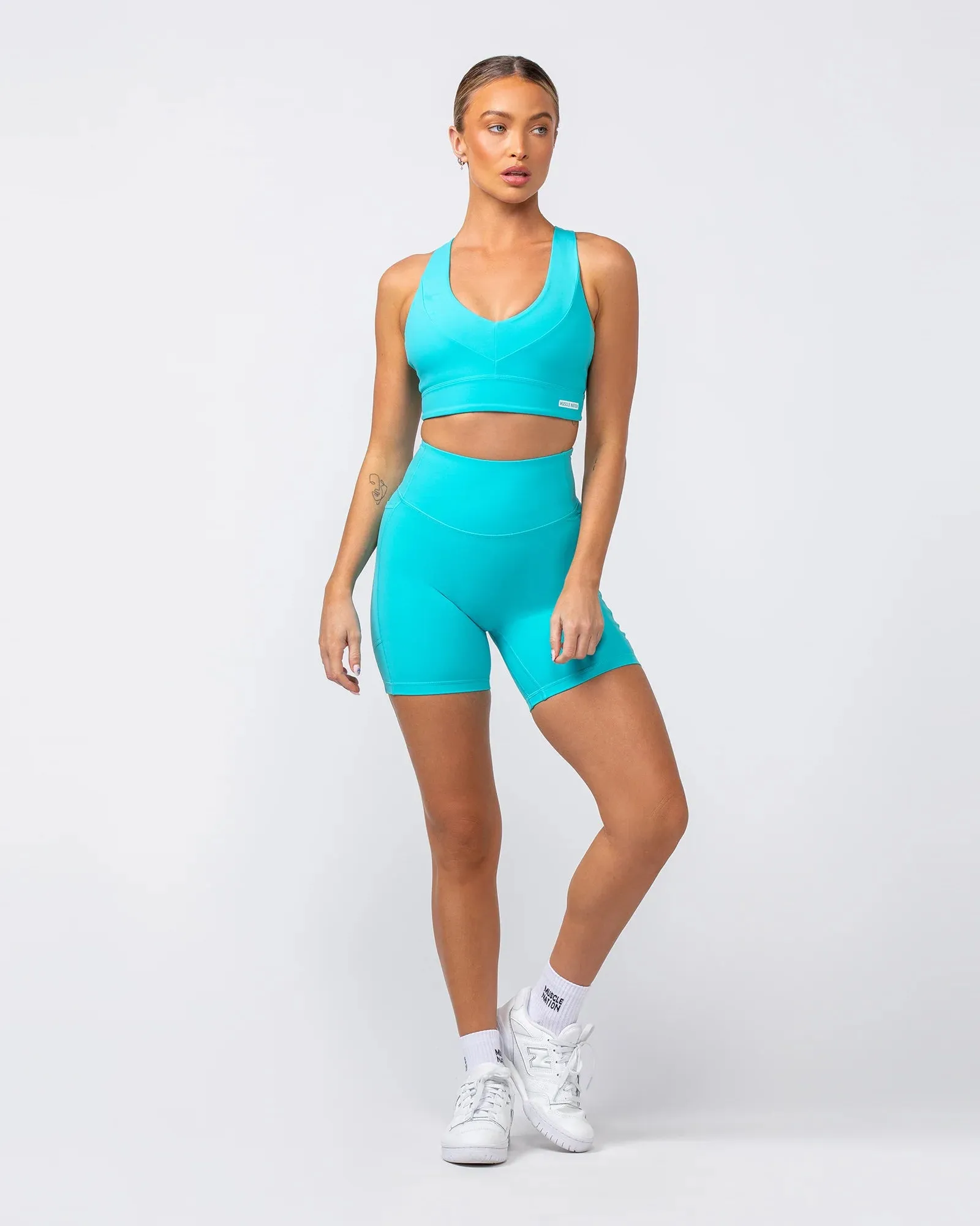 Muscle Nation | Scope Bra - Aquatic