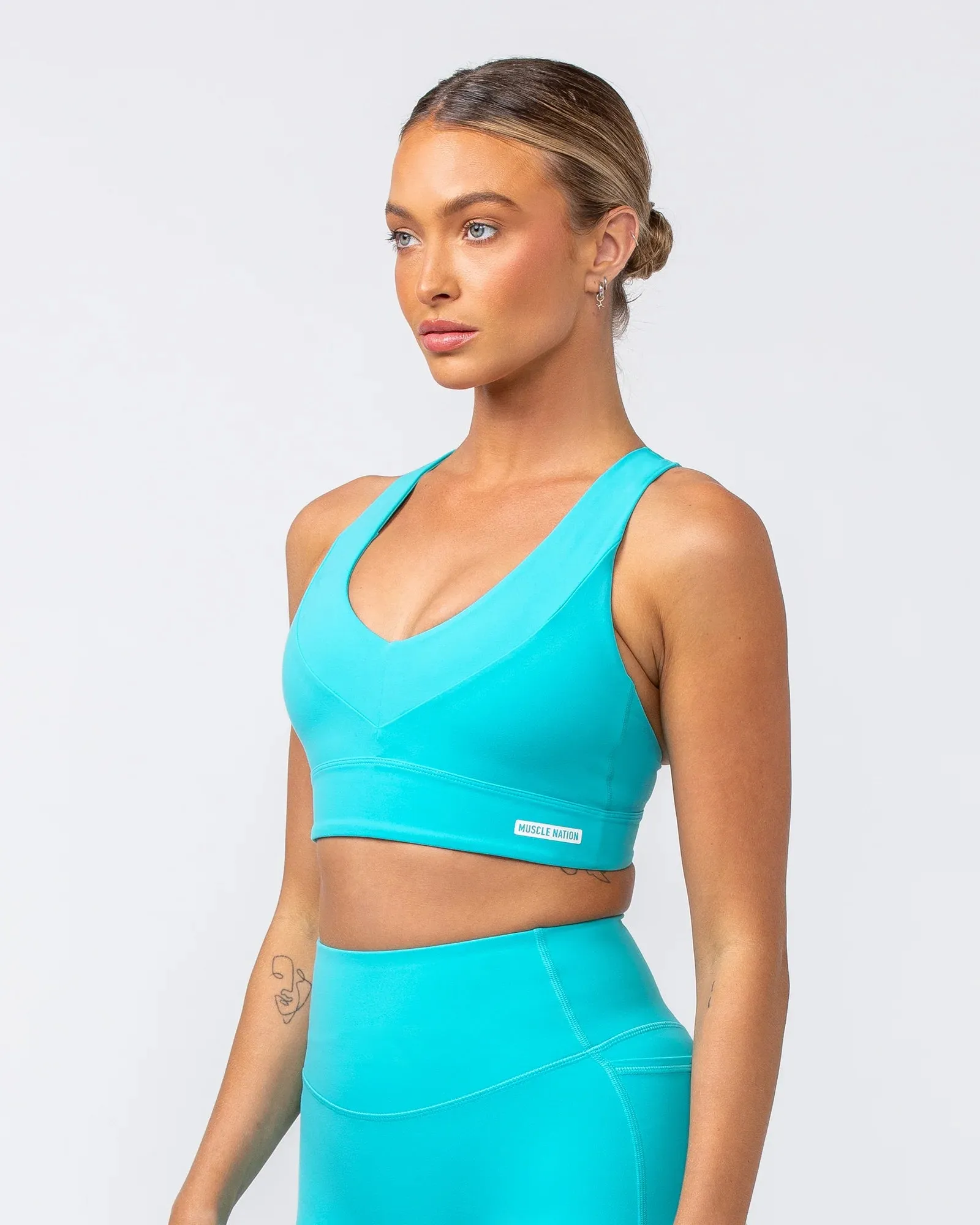 Muscle Nation | Scope Bra - Aquatic