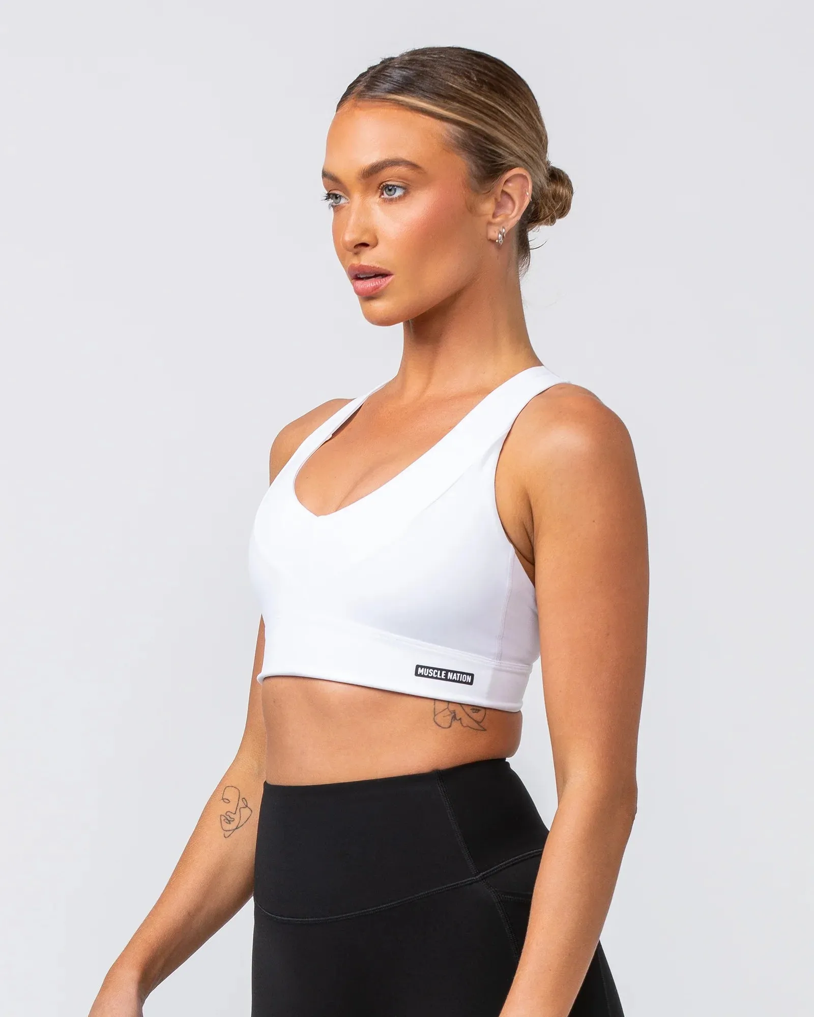 Muscle Nation | Scope Bra - White