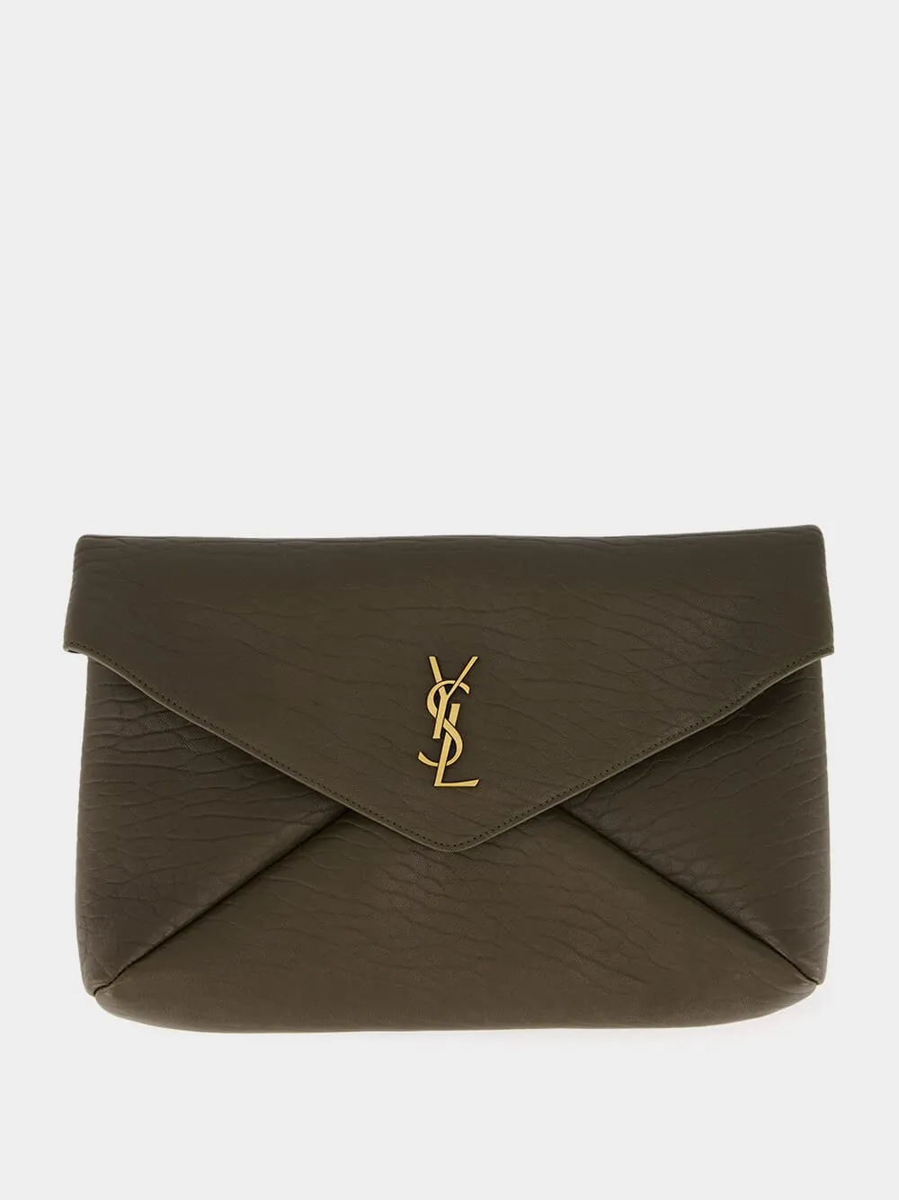 Musk Green Cassandre Large Envelope Pouch