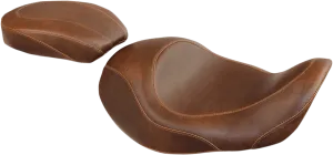 Mustang 76708 Wide Tripper Forward Solo Seat - Smooth - Brown