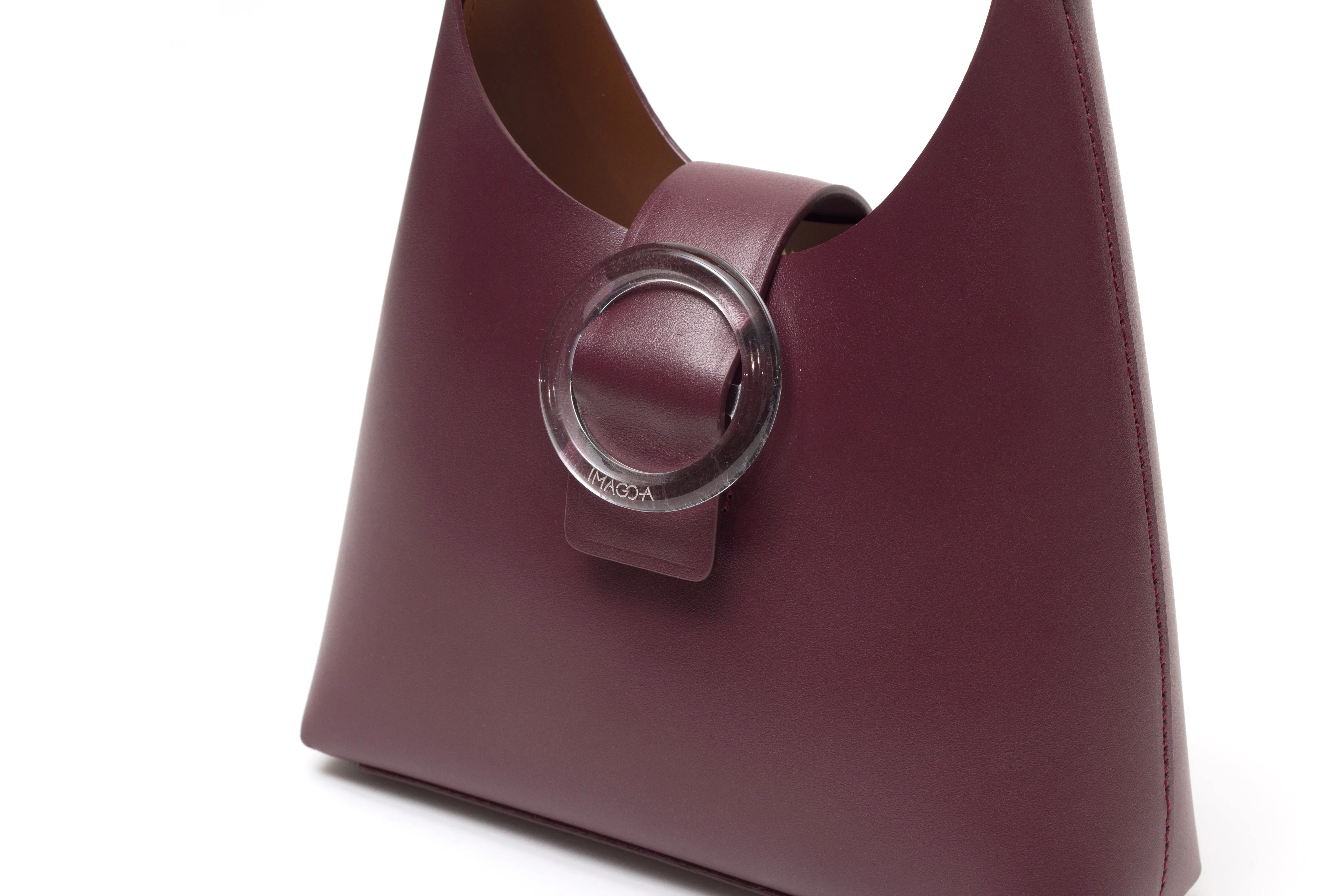Nº44 Lucite Buckle Mini - Bordeaux