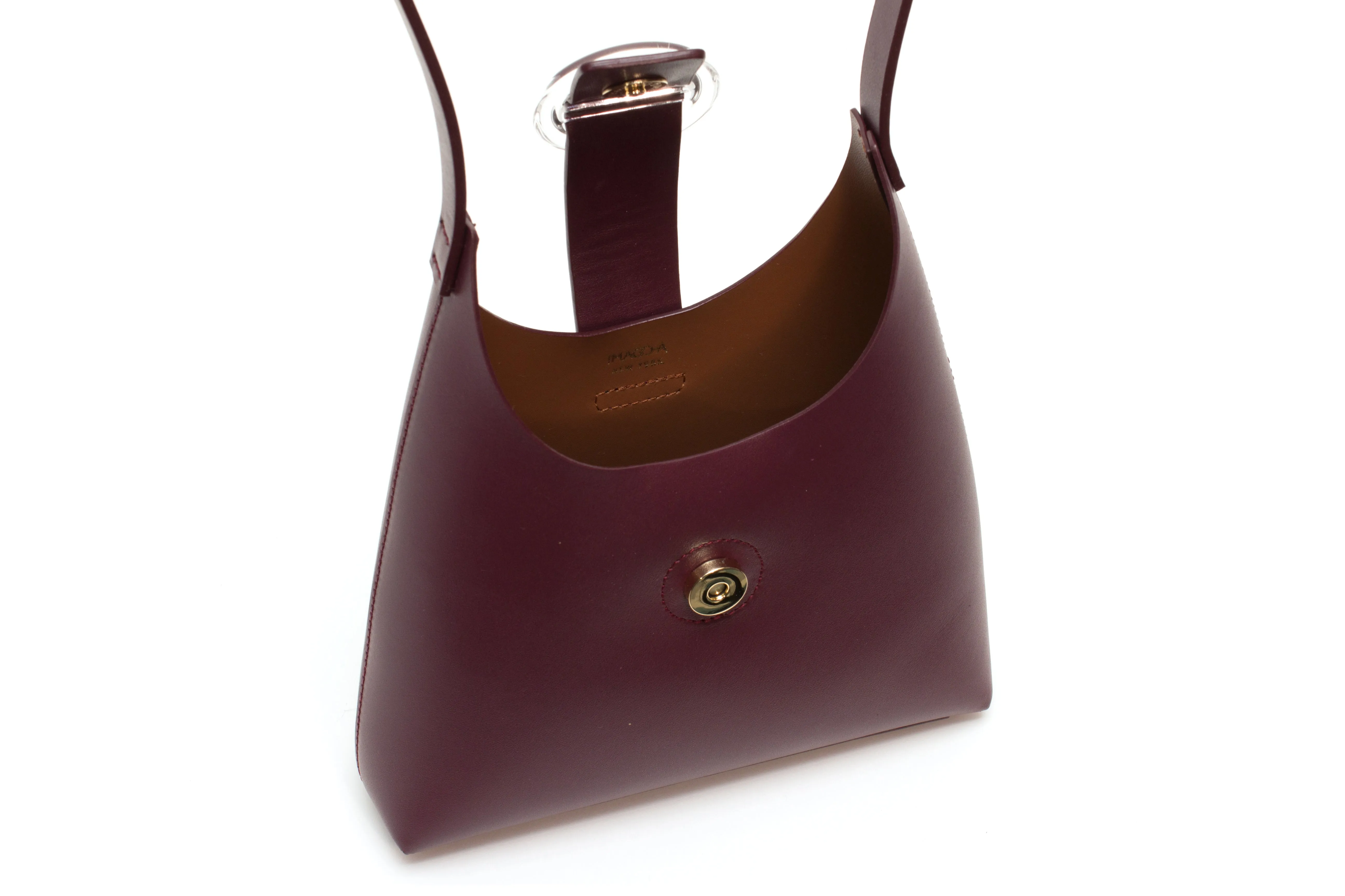 Nº44 Lucite Buckle Mini - Bordeaux