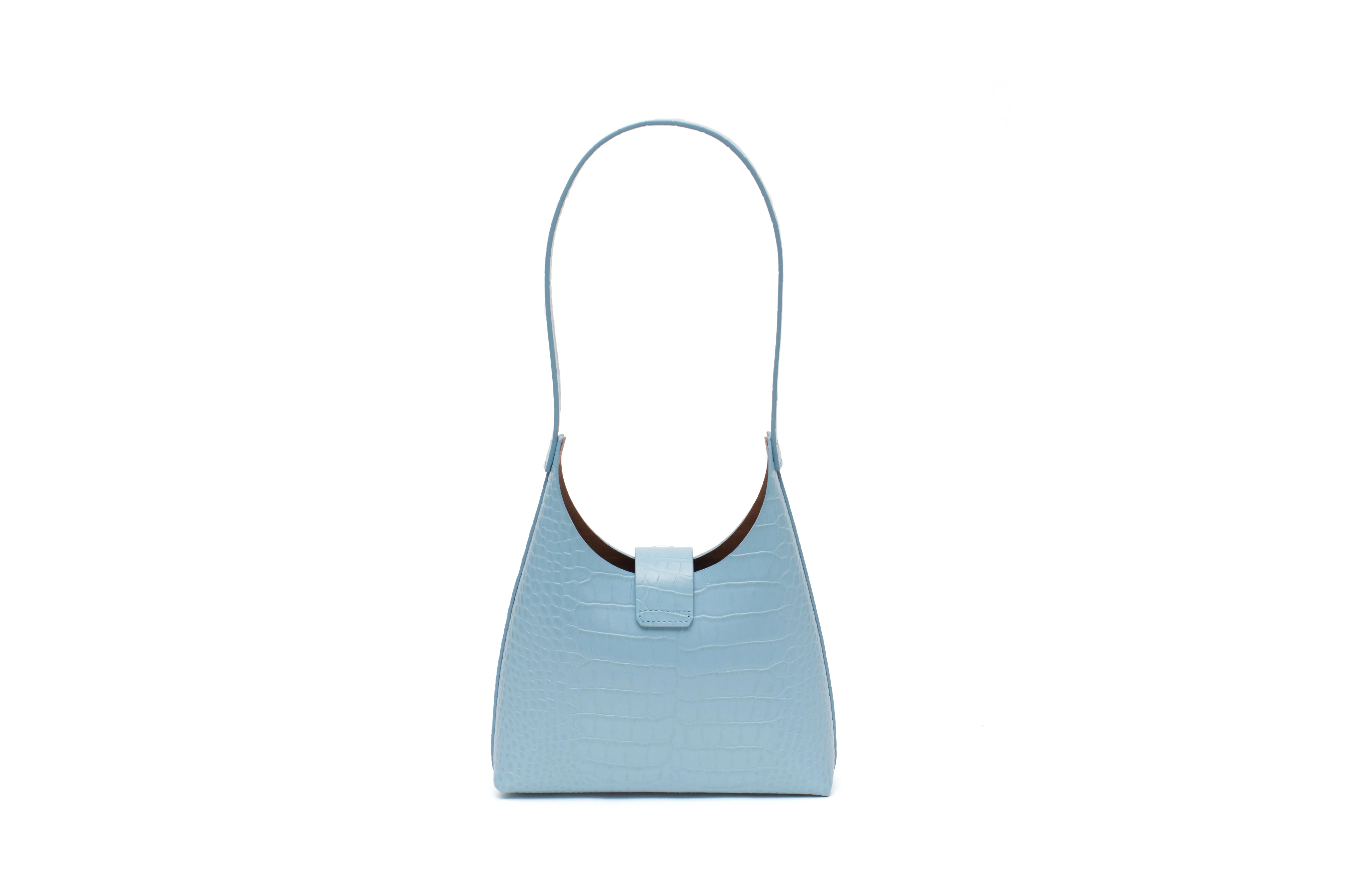 Nº44 Lucite Buckle Mini - Pale Blue Croc