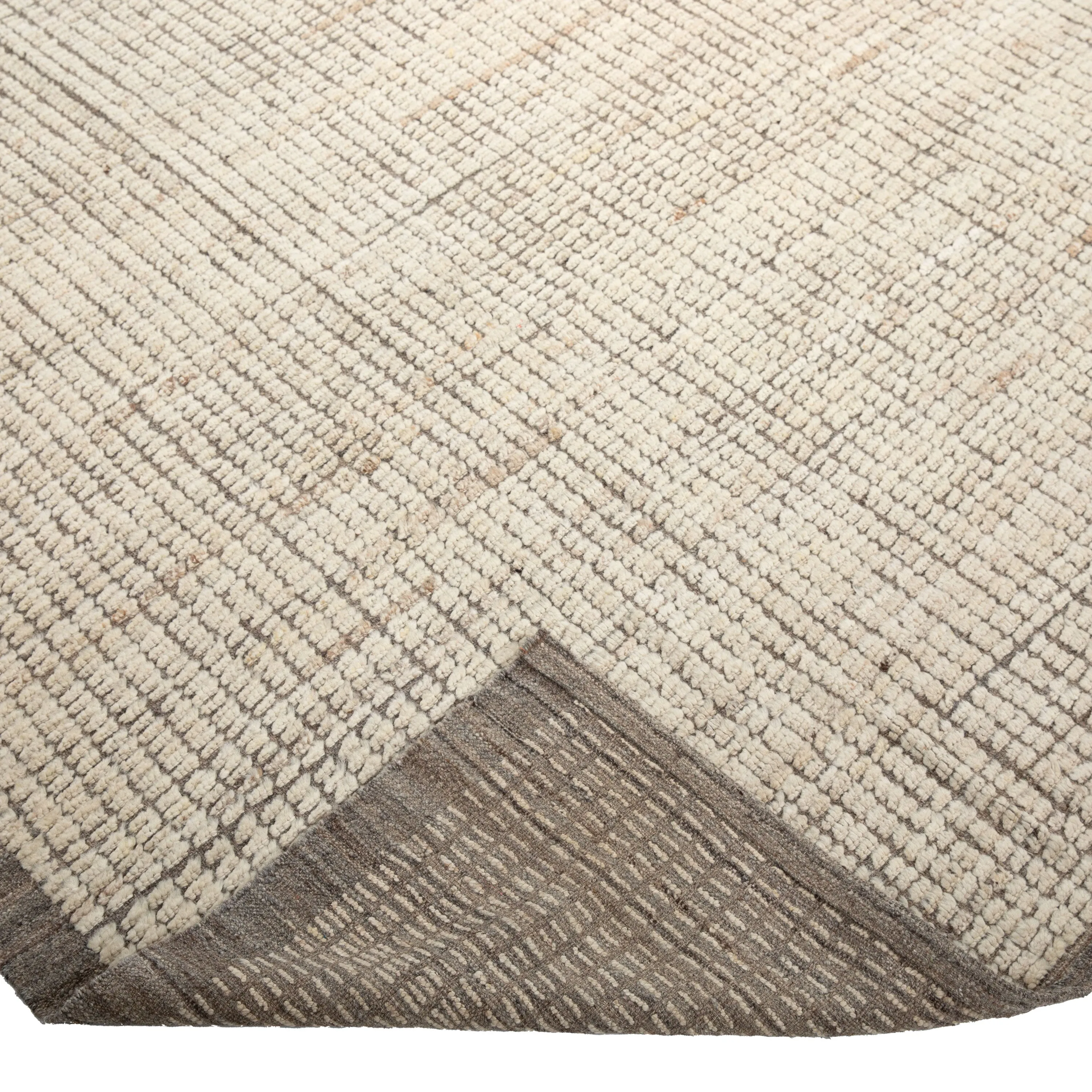 Natural Zameen Transitional Wool Rug - 8'11" x 10'1"
