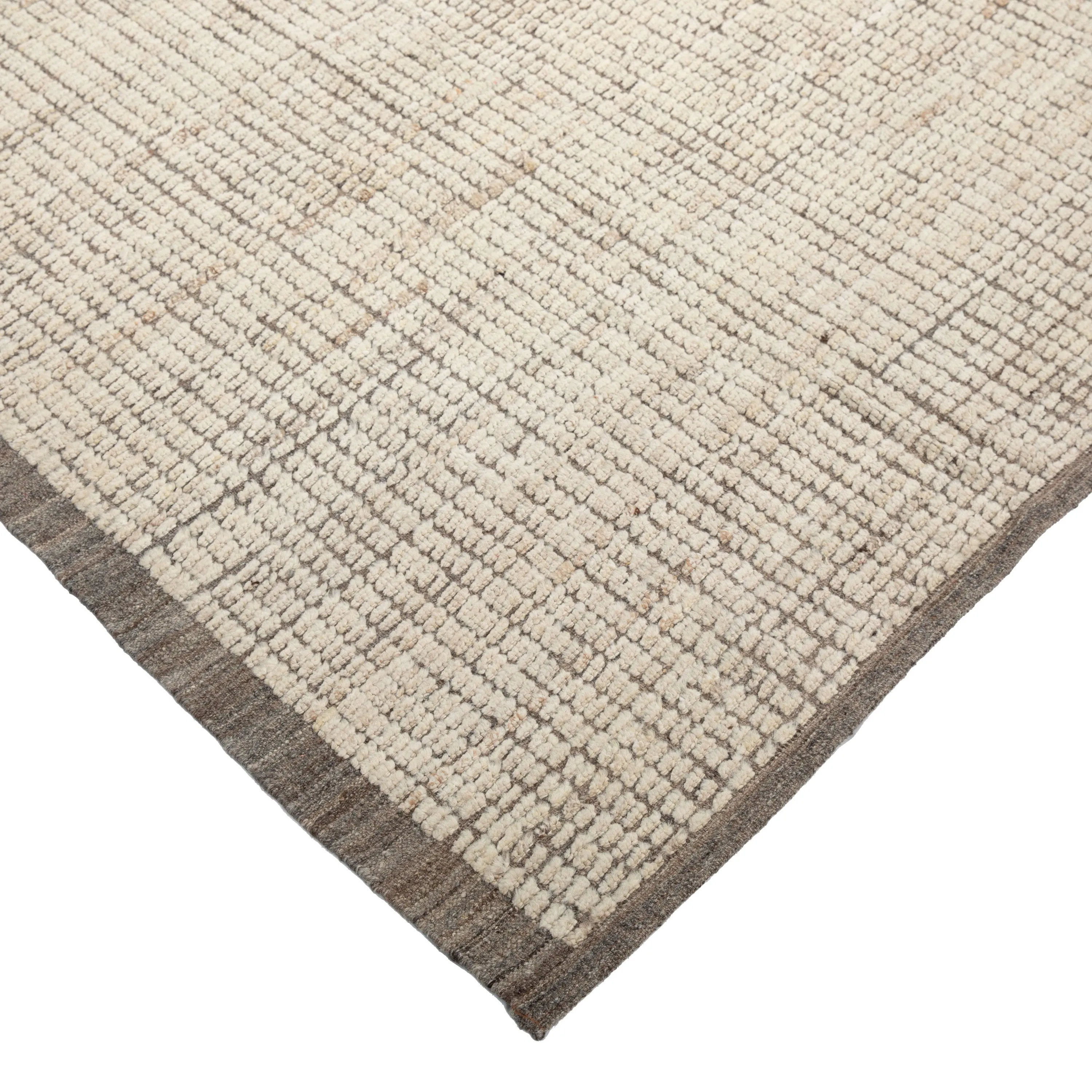 Natural Zameen Transitional Wool Rug - 8'11" x 10'1"