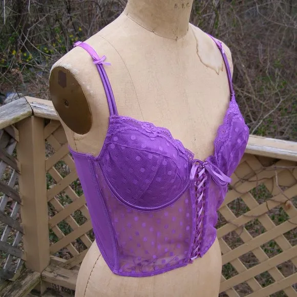 🪻NEW🪻 Fredericks of Hollywood Purple Bustier Large