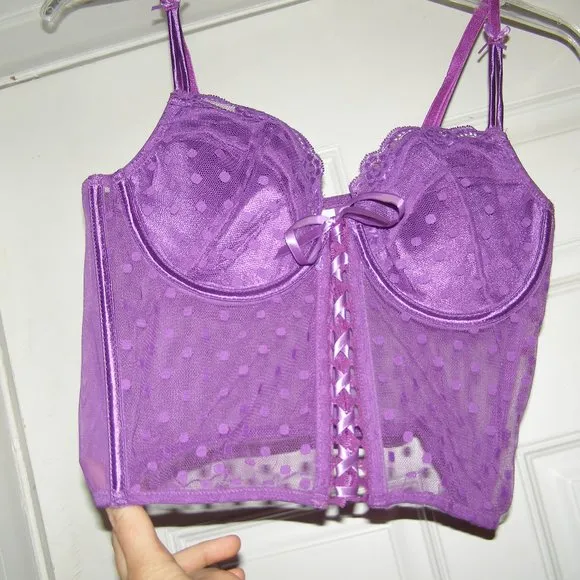 🪻NEW🪻 Fredericks of Hollywood Purple Bustier Large