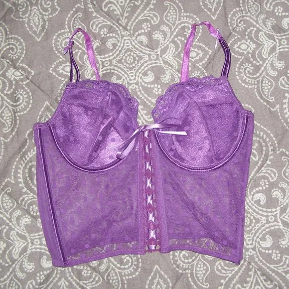 🪻NEW🪻 Fredericks of Hollywood Purple Bustier Large