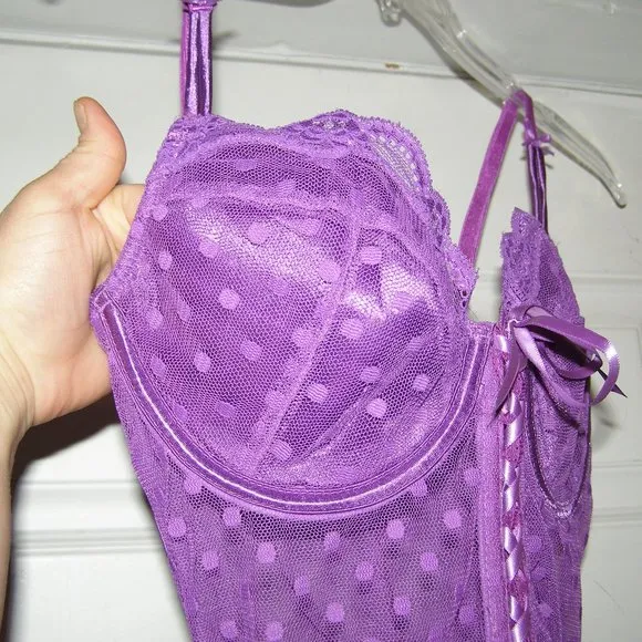 🪻NEW🪻 Fredericks of Hollywood Purple Bustier Large
