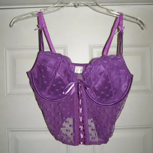 🪻NEW🪻 Fredericks of Hollywood Purple Bustier Large