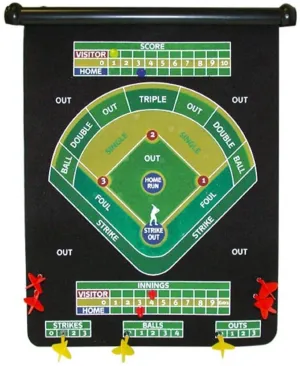 New in box! Magnetic Baseball Theme Dart Set Comes with 6 Magnetic Darts, Multi! Home Run Dart Game, Magnetic tips safe for all ages!