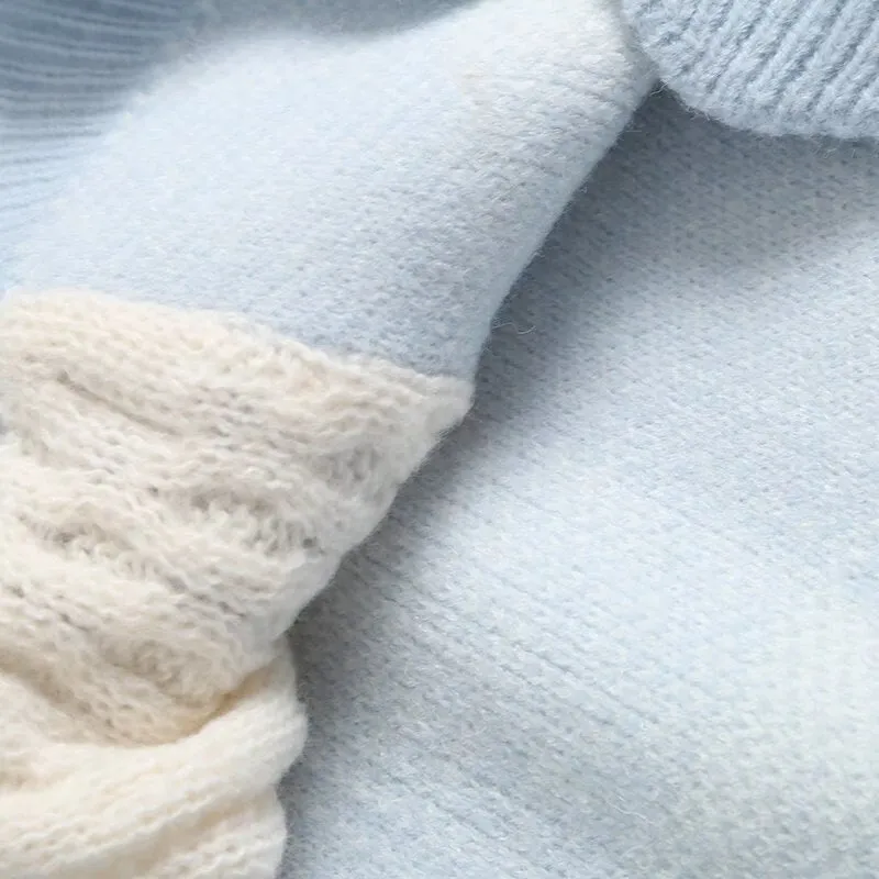 New Long Sleeve Doll Collar Knitting Sweater Women