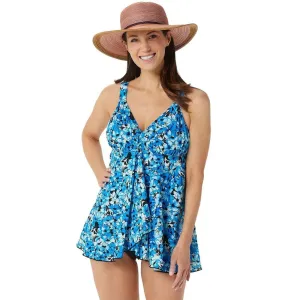 NWT Fit 4 U V-Neck Babydoll Flyaway Swim Dress. A350543 6