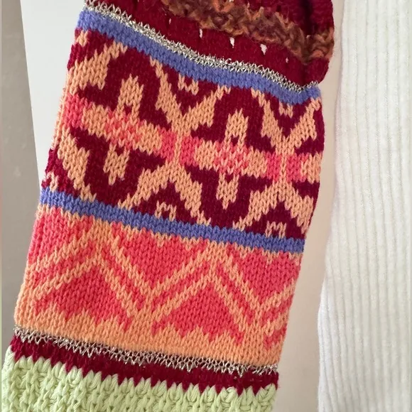 NWT Free People Prism Fair Isle Boho Sweater S