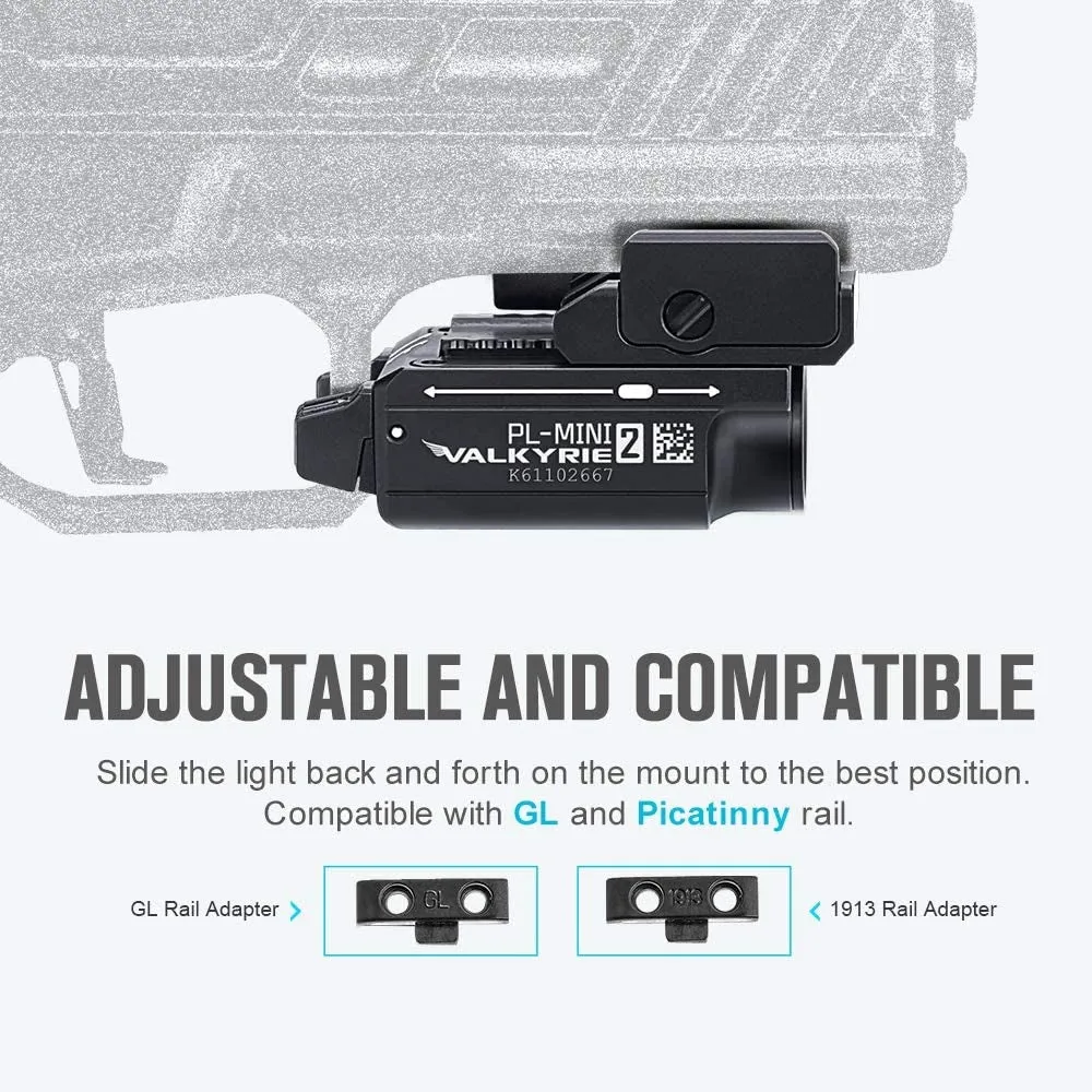 OLIGHT Pistol Flashlight Valkyrie PL-Mini 2 600 lm - Black