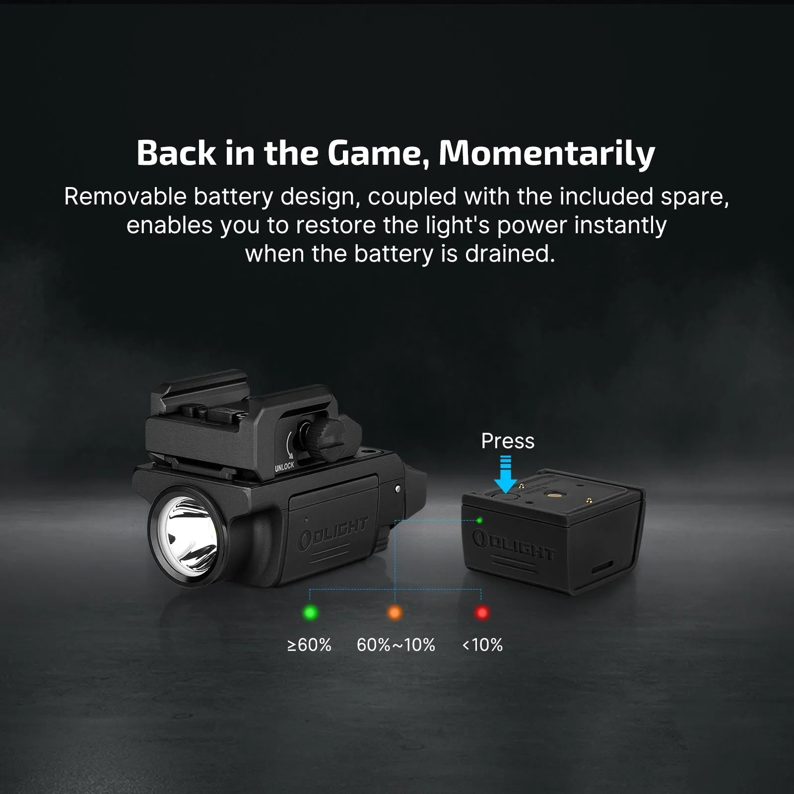 OLIGHT Pistol Flashlight Valkyrie PL-Mini 3 600 lm - Black