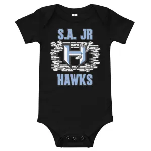Onesie ~ Jr Hawks Brick Wall Baby Short Sleeve