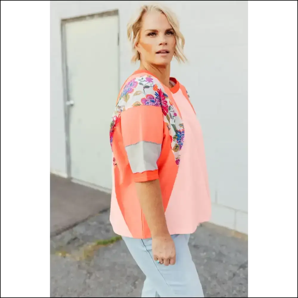 Orange you Glad this Vibrant Orange Floral Top Fits? 😂 Needful Things