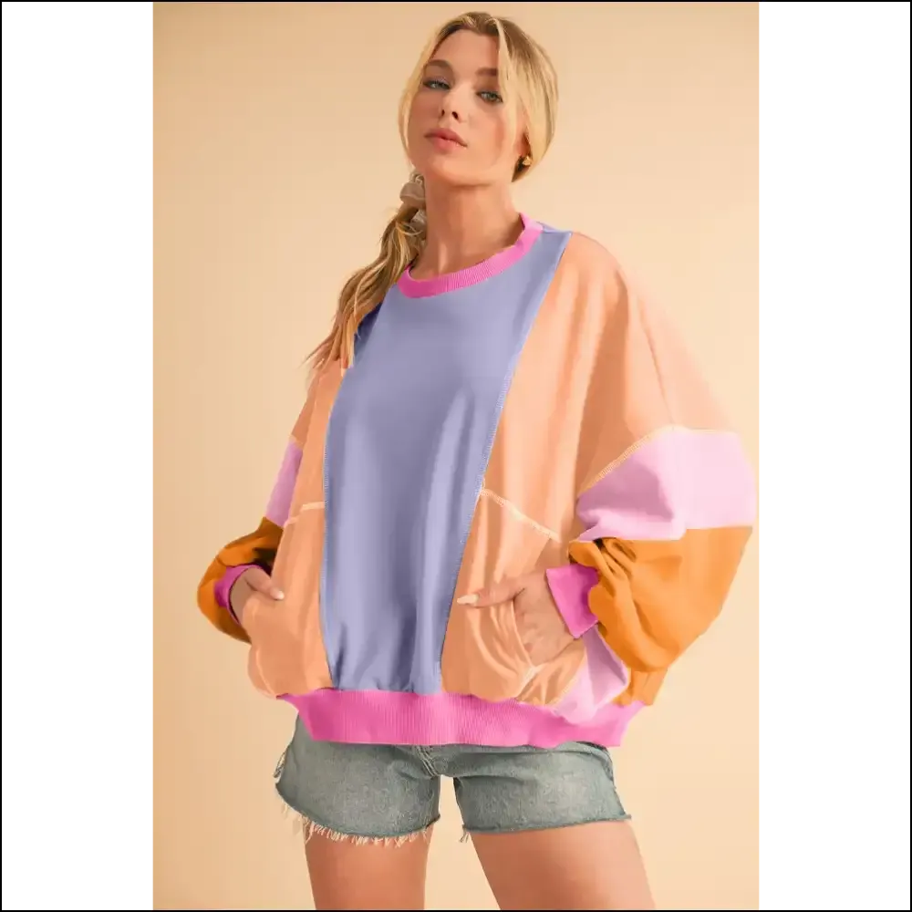 Orchid Petal Colorblock: Needful Things' "Oops, I'm Fabulous" Top! 💅