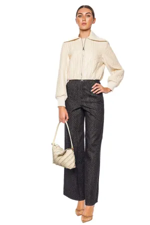 Palmer Coconut Quilted Crop Jacket