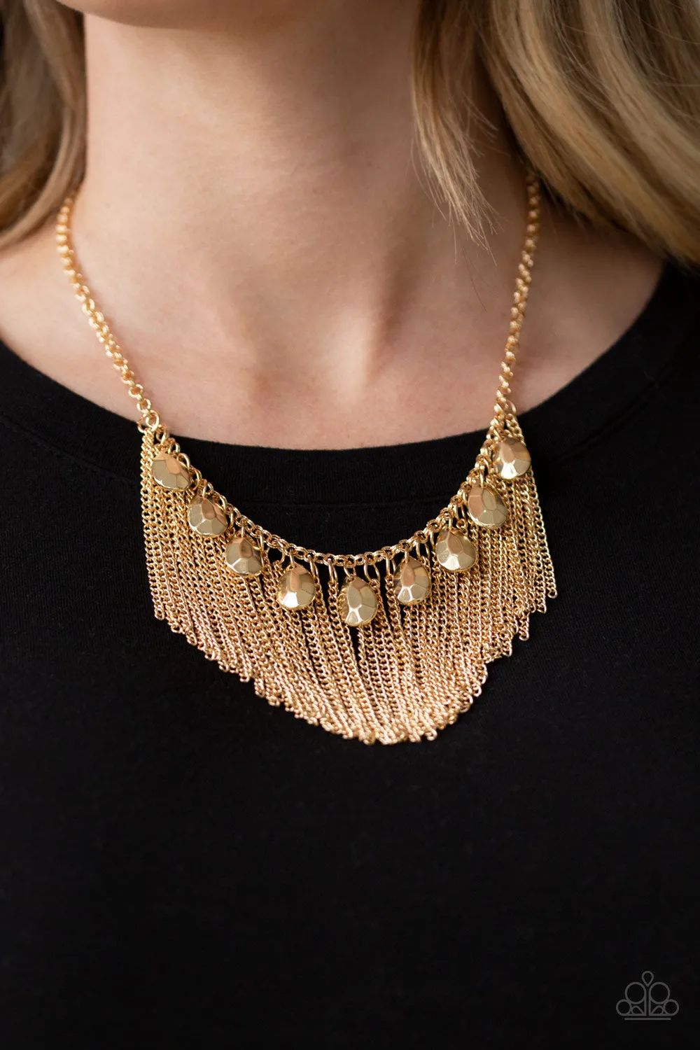 Paparazzi Bragging Rights Necklace Gold & Brag Swag Bracelet Gold
