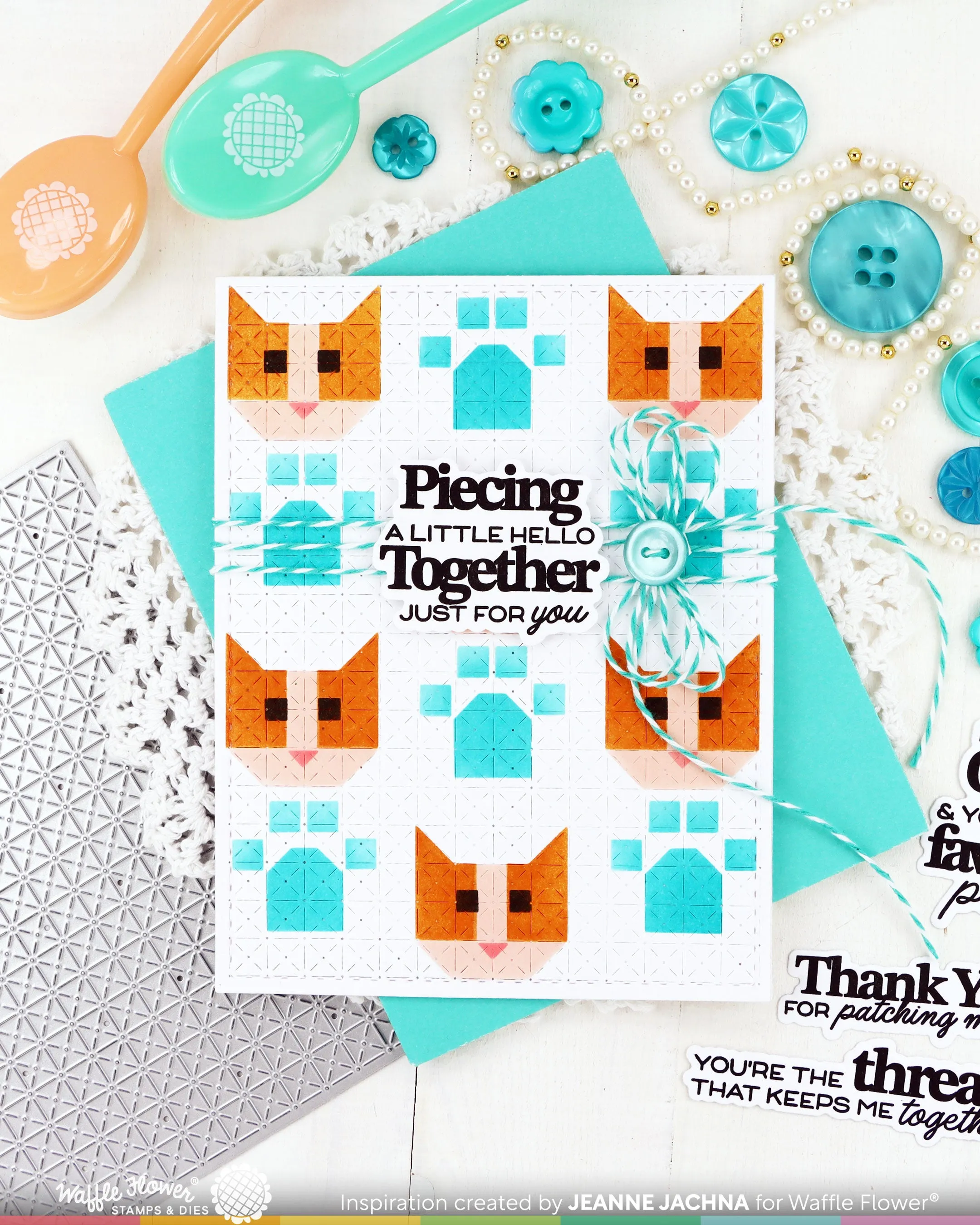 Patchwork Cat Stencil