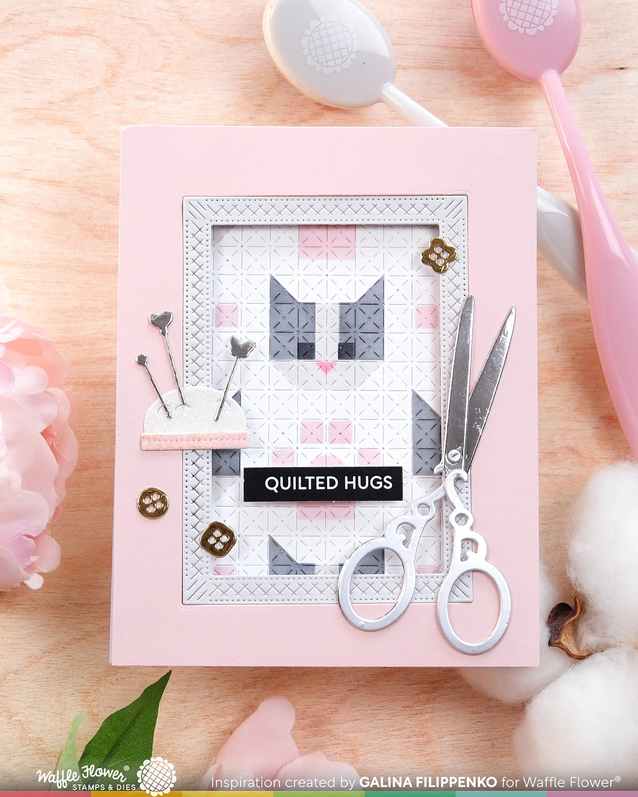 Patchwork Cat Stencil