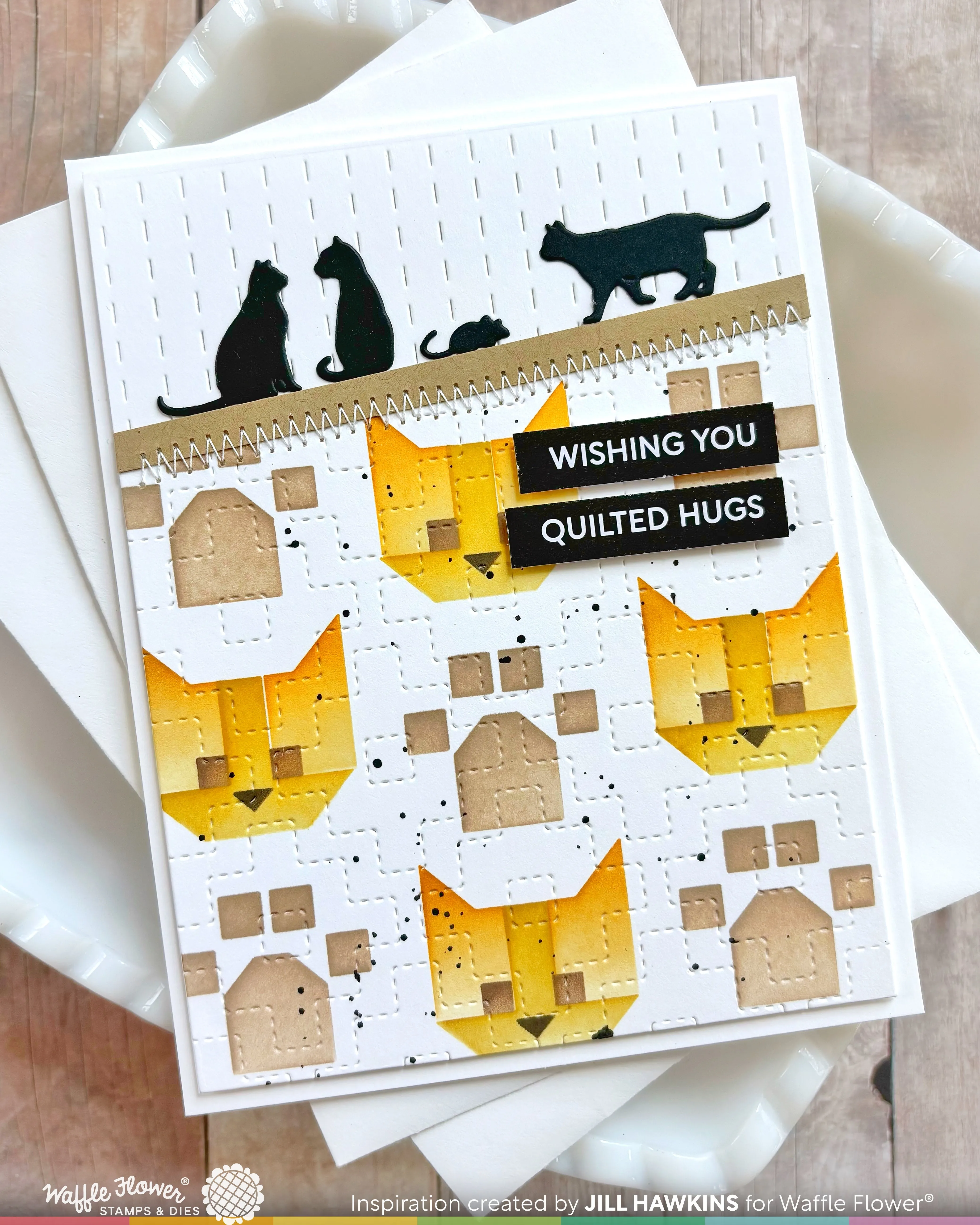 Patchwork Cat Stencil