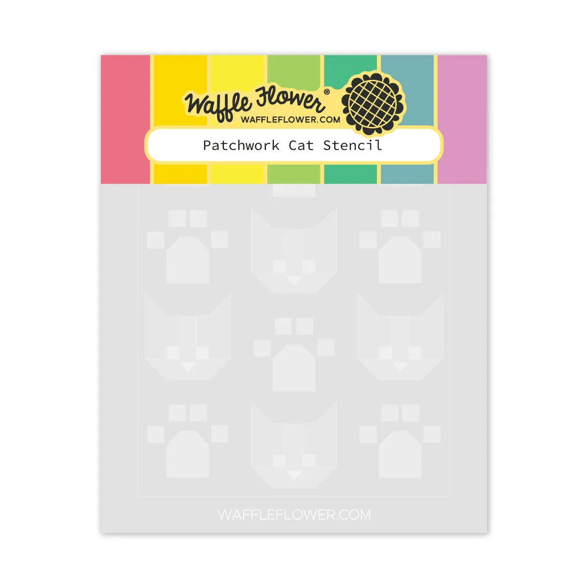 Patchwork Cat Stencil