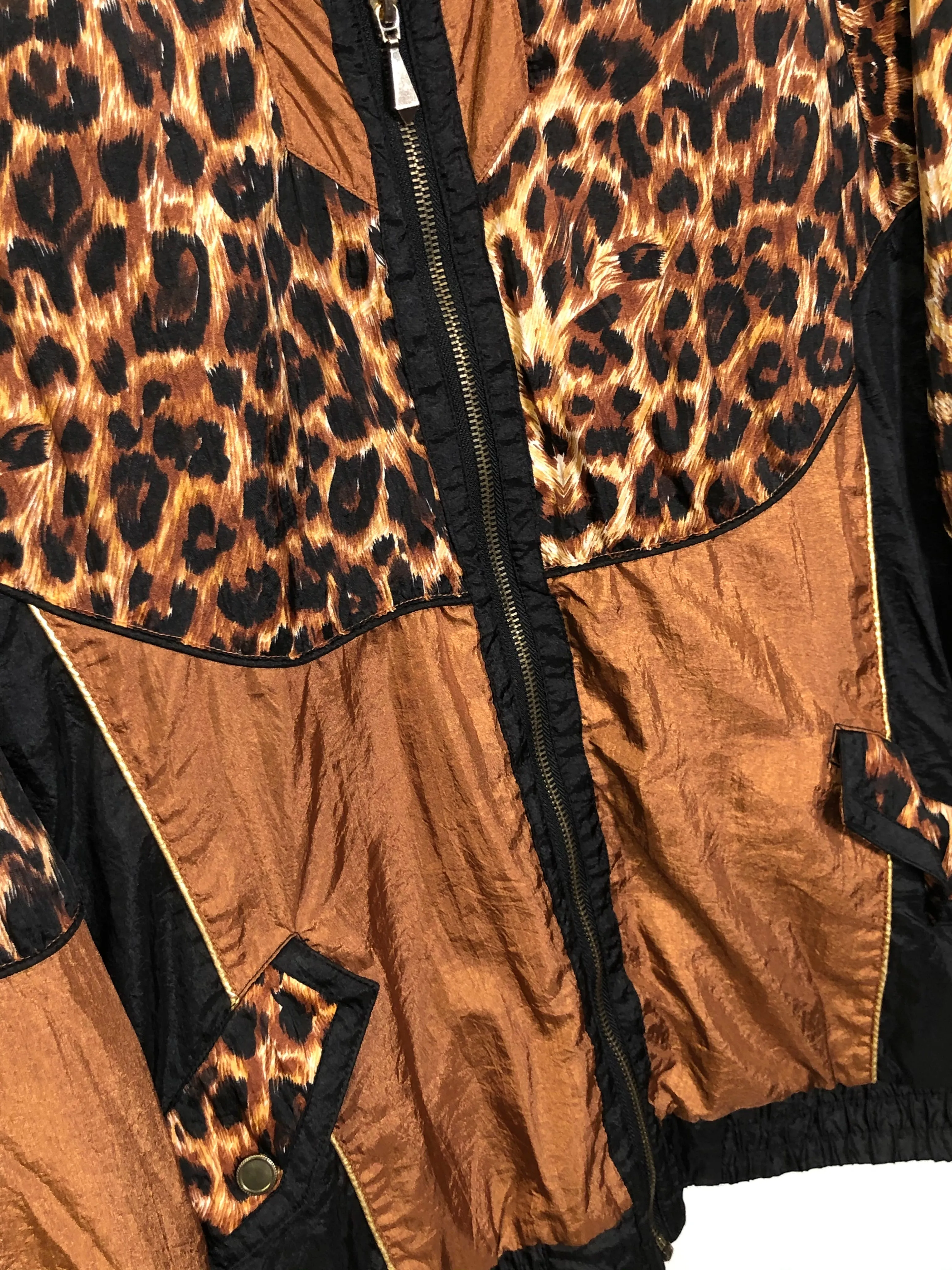 Patchwork Cheetah Windbreaker (M/L)