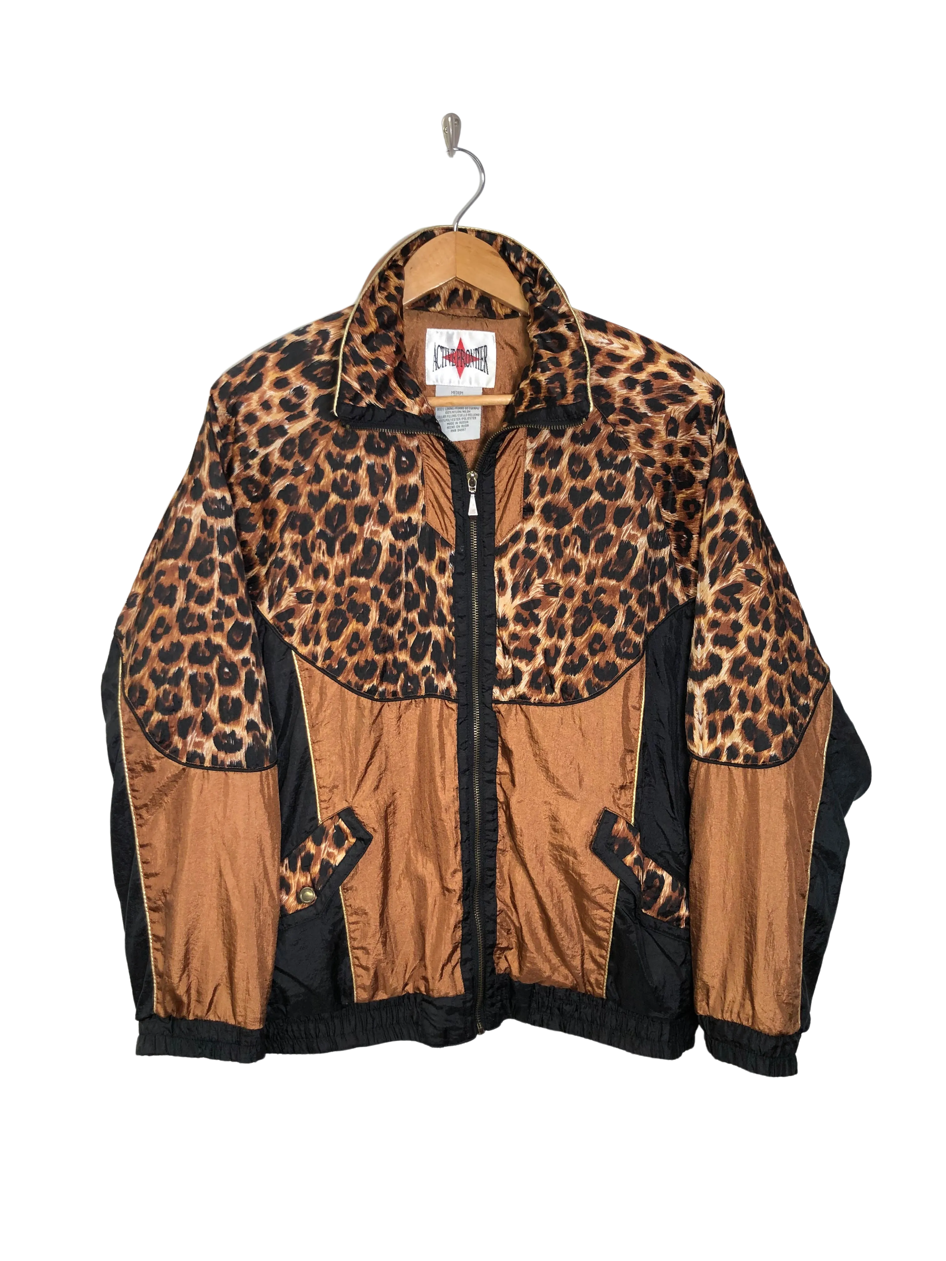 Patchwork Cheetah Windbreaker (M/L)