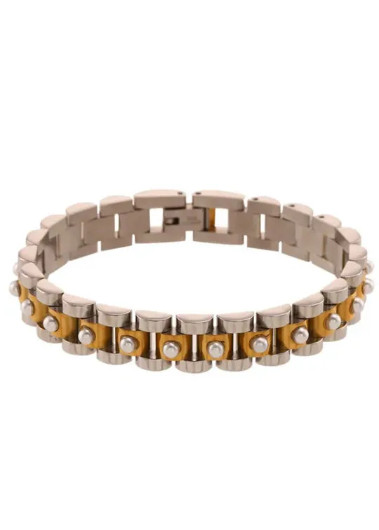 Pearl Wristwatch Chain Bracelet