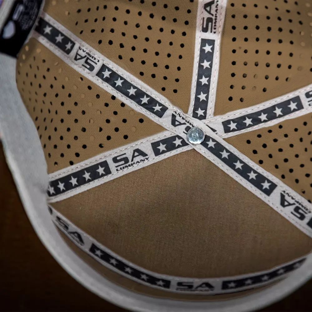 Performance Snapback | Sunrise Over Sand | Khaki/Brown PreOrder