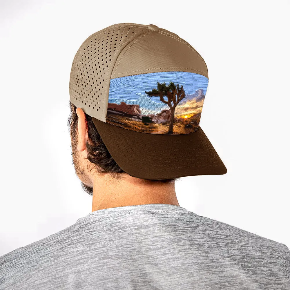 Performance Snapback | Sunrise Over Sand | Khaki/Brown PreOrder