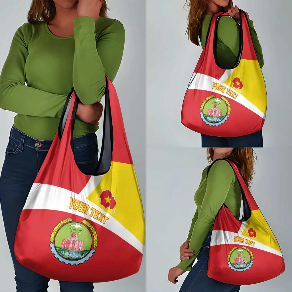 Personalized Amhara Region Grocery Bag Coat Of Arms With Amhara Map LT15