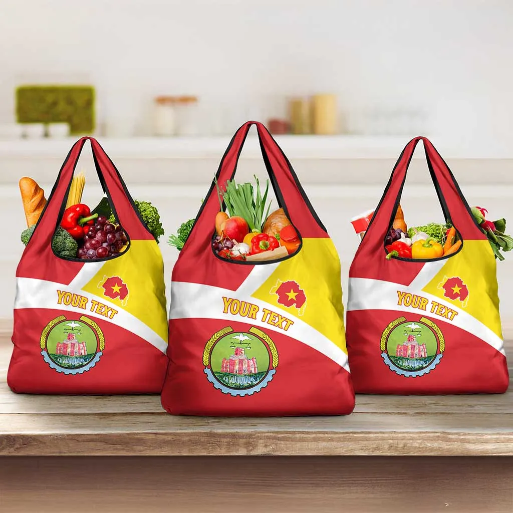 Personalized Amhara Region Grocery Bag Coat Of Arms With Amhara Map LT15