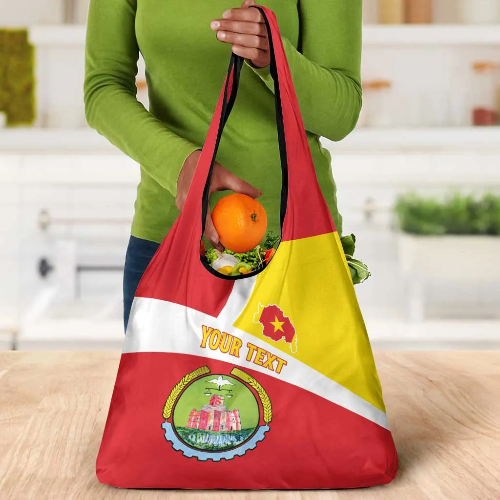 Personalized Amhara Region Grocery Bag Coat Of Arms With Amhara Map LT15